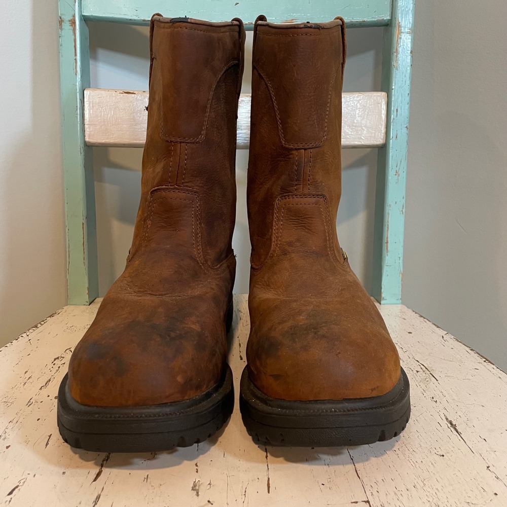 Herman Survivors Men's Waterproof‎ Steel Toe Oil Slip Resistant Work Boots Sz 10 - Picture 2 of 10